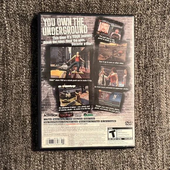 Tony Hawk Underground Sony Playstation 2 PS2‎ Game - Picture 2 of 4